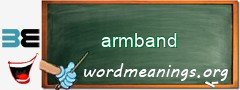 WordMeaning blackboard for armband